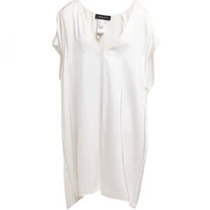 Fabiana Filippi White Sleeveless V-Neck Short Dress US 6